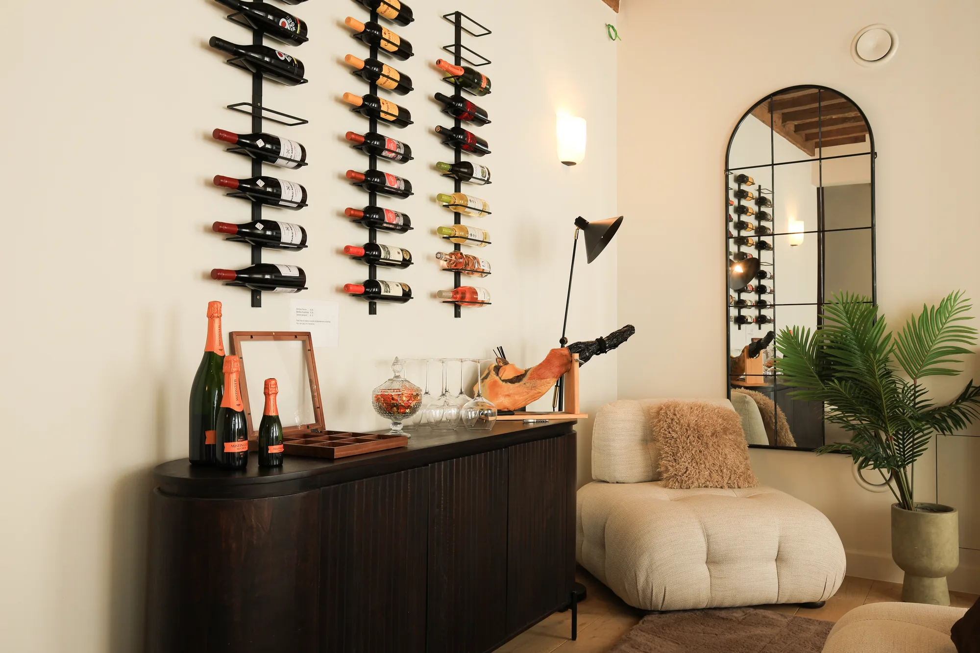 The Burgundy interior